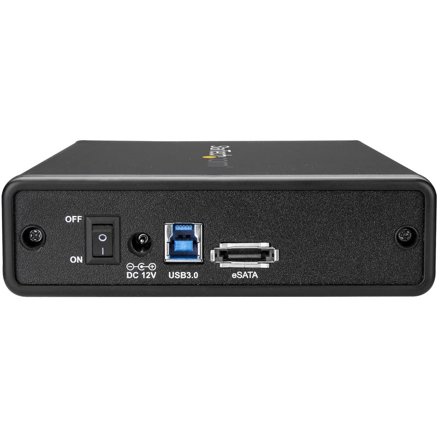 StarTech.com 3.5-inch SATA Hard Drive Enclosure with eSATA and USB 3.0 - Trayless External Drive Case