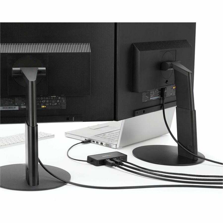 StarTech.com USB to Dual DisplayPort Mini Docking Station - Dual 4K 60Hz Monitors & Gigabit Ethernet
