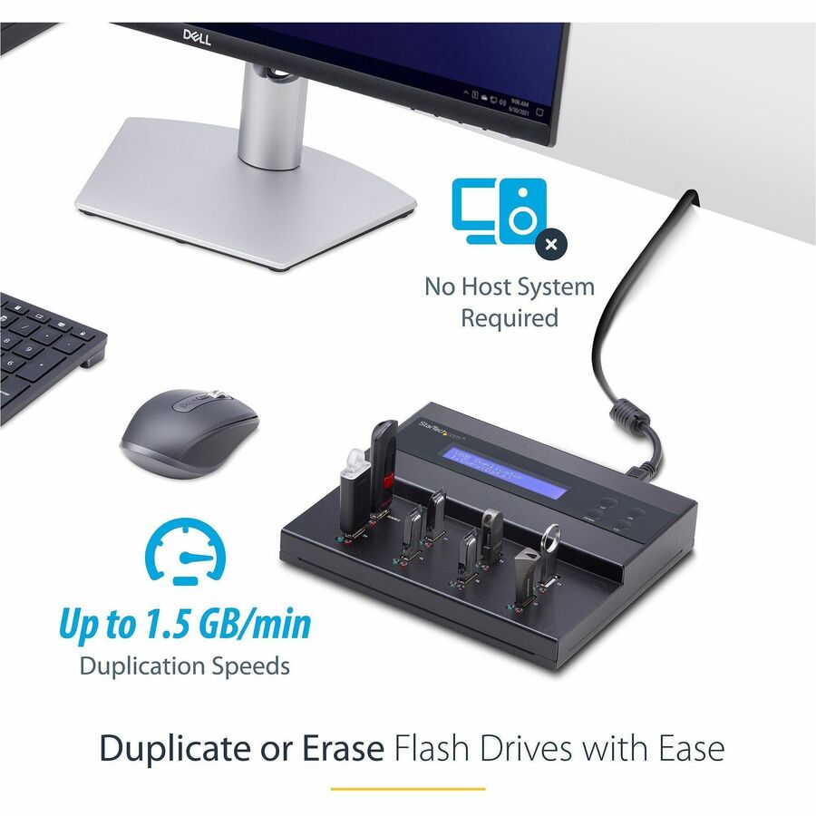 StarTech.com 1:7 Standalone USB Duplicator and Eraser for Flash Drives