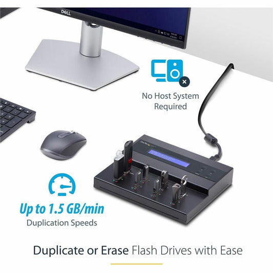 StarTech.com 1:7 Standalone USB Duplicator and Eraser for Flash Drives