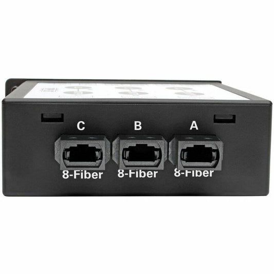 Eaton Tripp Lite Series N484-3M8L12S 40/100 Gb to 10 Gb Singlemode Fiber Optic Breakout Cassette