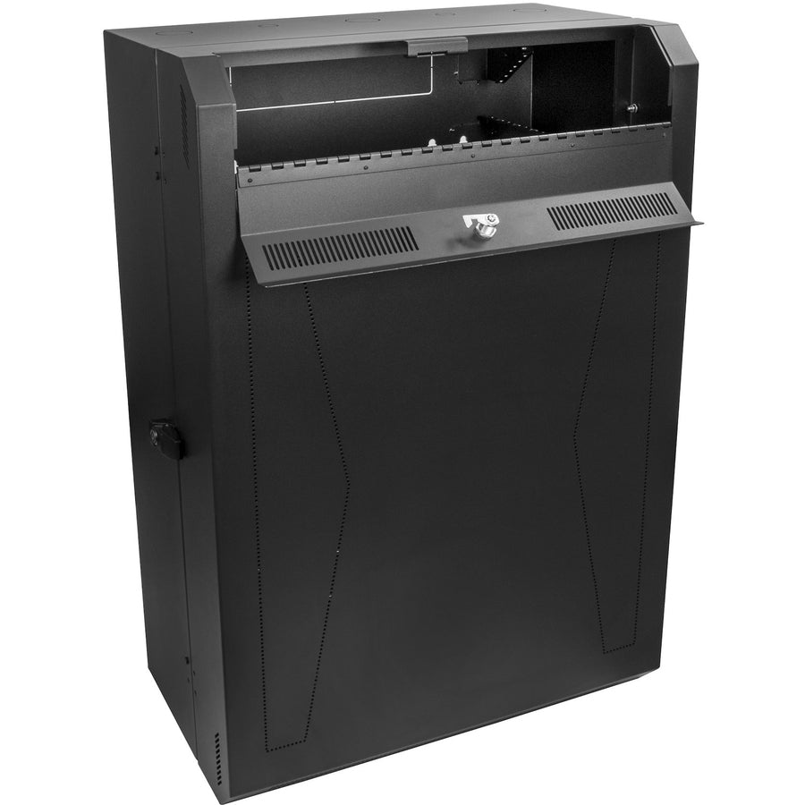 StarTech.com 8U Vertical Wall Mount Server Cabinet – 30-inch Depth, Locking Steel Enclosure