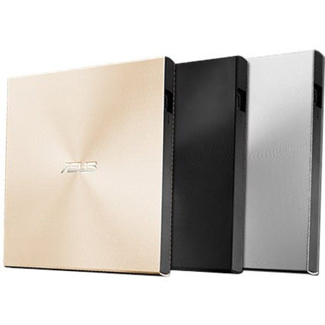 Asus ZenDrive SDRW-08U9M-U External DVD Writer – Slim Silver USB-C & USB-A Compatibility