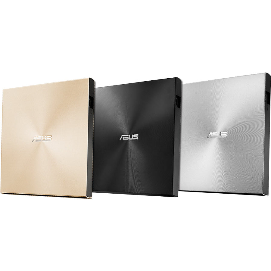 Asus ZenDrive SDRW-08U9M-U External DVD Writer – Slim Silver USB-C & USB-A Compatibility