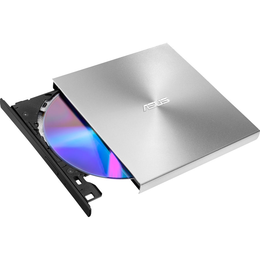 Asus ZenDrive SDRW-08U9M-U External DVD Writer – Slim Silver USB-C & USB-A Compatibility