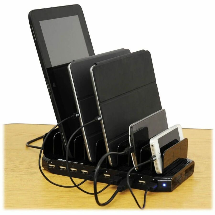 Eaton Tripp Lite Series U280-010-ST-CEE 10-Port USB Charging Station with Adjustable Storage