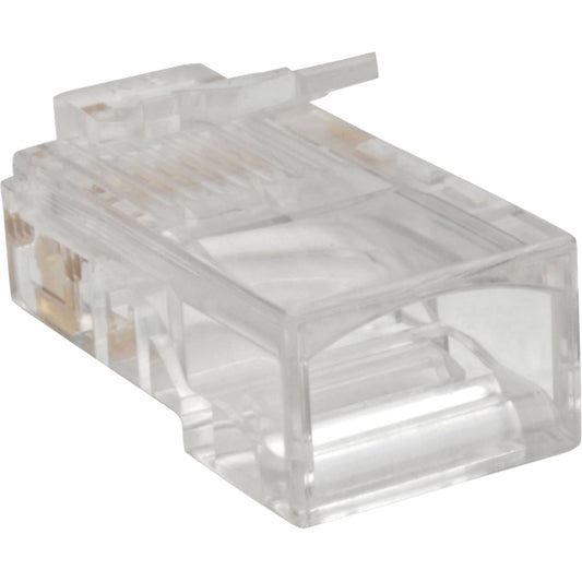 Eaton Tripp Lite Series RJ45 Modular Connector for Round Stranded UTP 4-Pair Cat5e Cable, 100 Pack