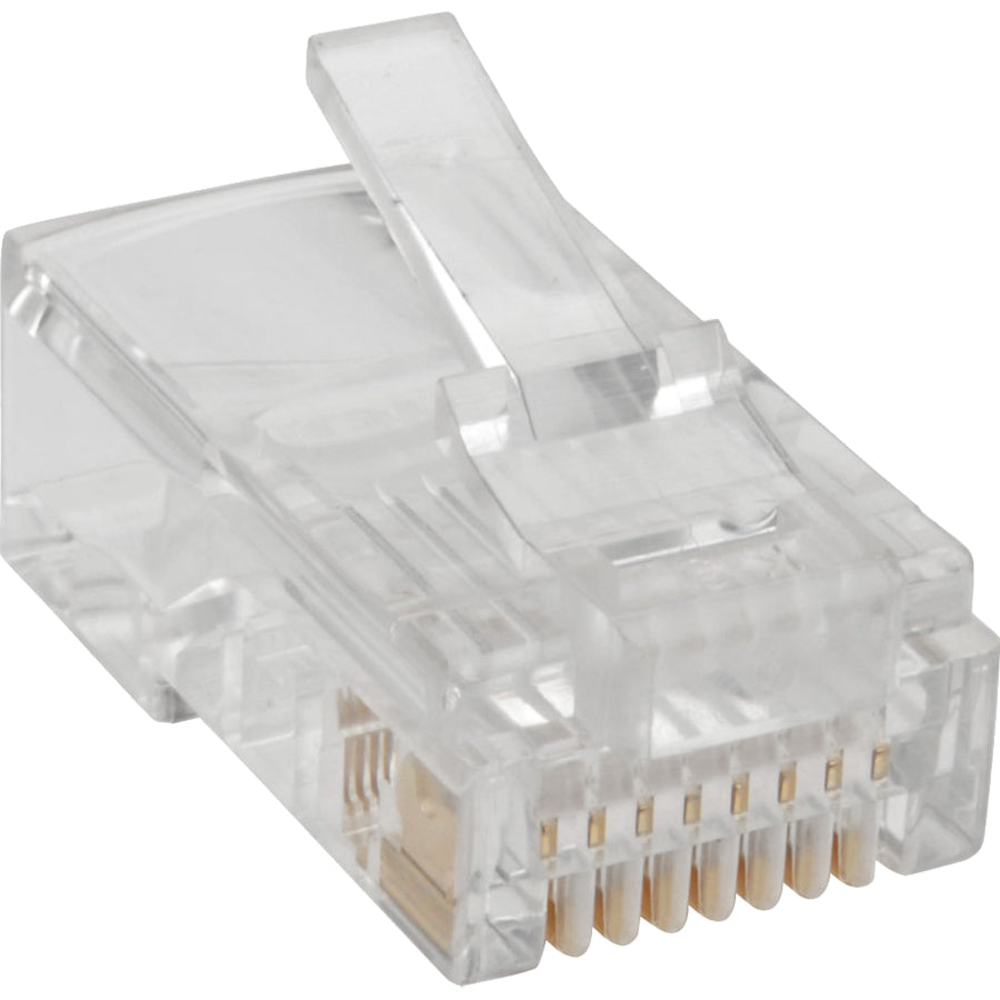 Eaton Tripp Lite Series RJ45 Modular Connector for Round Stranded UTP 4-Pair Cat5e Cable, 100 Pack