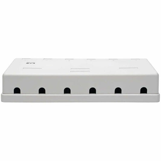 Eaton Tripp Lite Series N236-006-WH Pre-Configured Unshielded Cat6 6-Port Surface-Mount Box