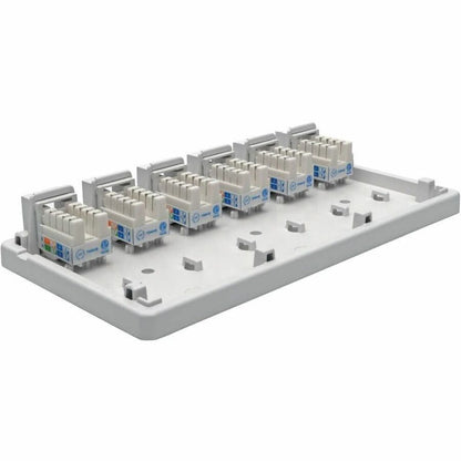 Eaton Tripp Lite Series N236-006-WH Pre-Configured Unshielded Cat6 6-Port Surface-Mount Box