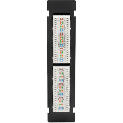 Eaton Tripp Lite Series 12-Port Cat6 Wall-Mount Patch Panel - PoE+ Compatible, TAA Compliant