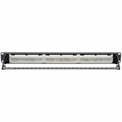 Eaton Tripp Lite Series 24-Port Cat6 Patch Panel - PoE+ and TAA Compliant, 1U Rack-Mount, Black