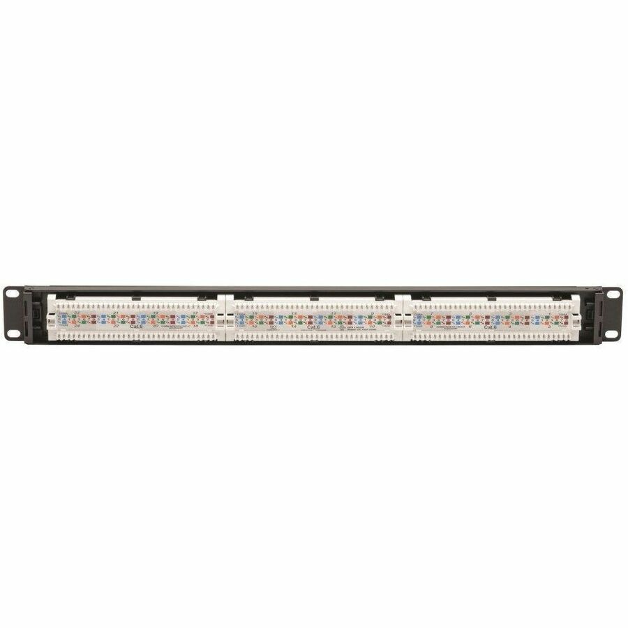 Eaton Tripp Lite Series 24-Port Cat6 Patch Panel - PoE+ and TAA Compliant, 1U Rack-Mount, Black