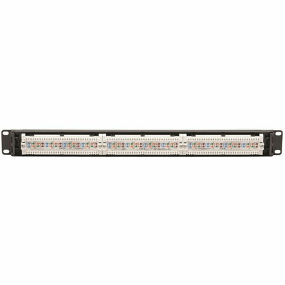 Eaton Tripp Lite Series 24-Port Cat6 Patch Panel - PoE+ and TAA Compliant, 1U Rack-Mount, Black