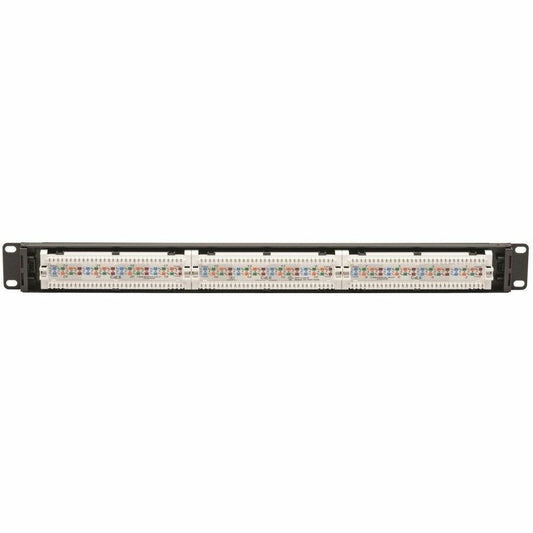 Eaton Tripp Lite Series 24-Port Cat6 Patch Panel - PoE+ and TAA Compliant, 1U Rack-Mount, Black