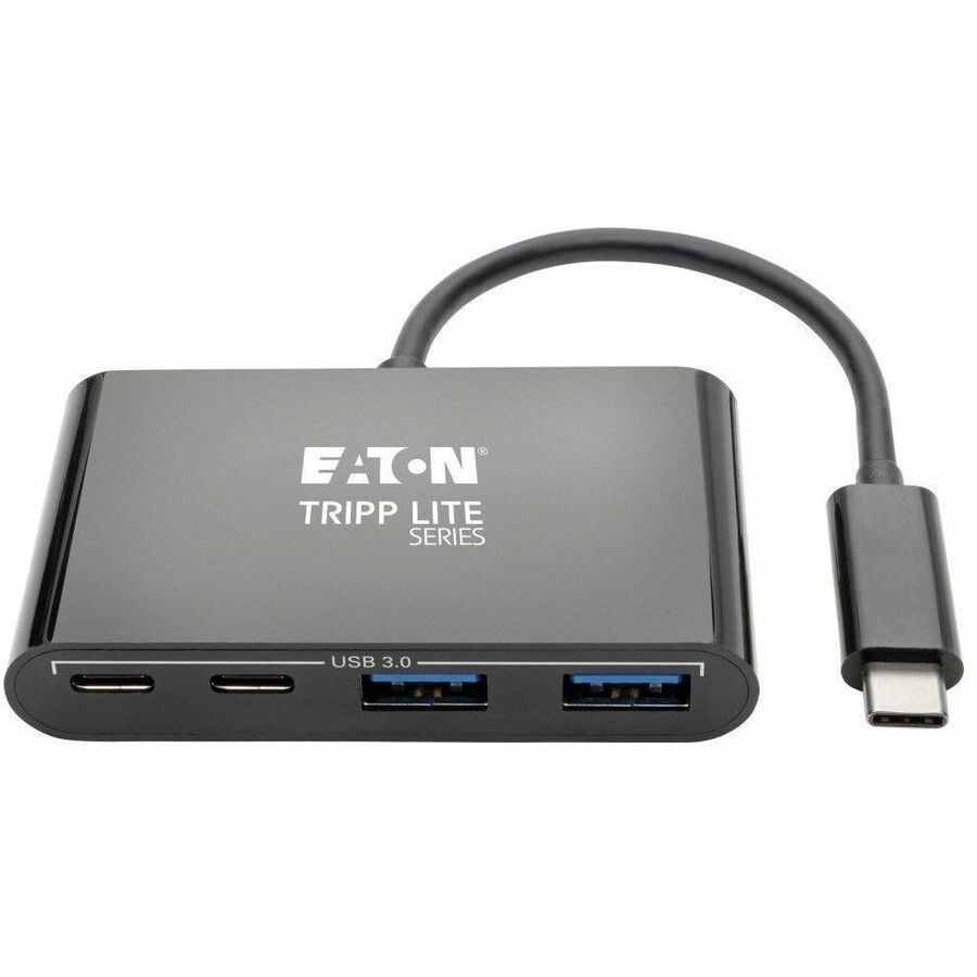 Eaton Tripp Lite Series U460-004-2A2CB 4-Port USB 3.1 Gen 1 USB-C Hub with Dual USB-A and USB-C Ports, Black
