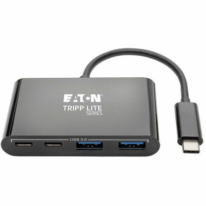 Eaton Tripp Lite Series U460-004-2A2CB 4-Port USB 3.1 Gen 1 USB-C Hub with Dual USB-A and USB-C Ports, Black