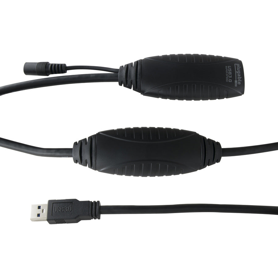 Plugable 10 Meter (32 ft) USB 3.0 Extension Cable with Back-Voltage Protection and Power Adapter
