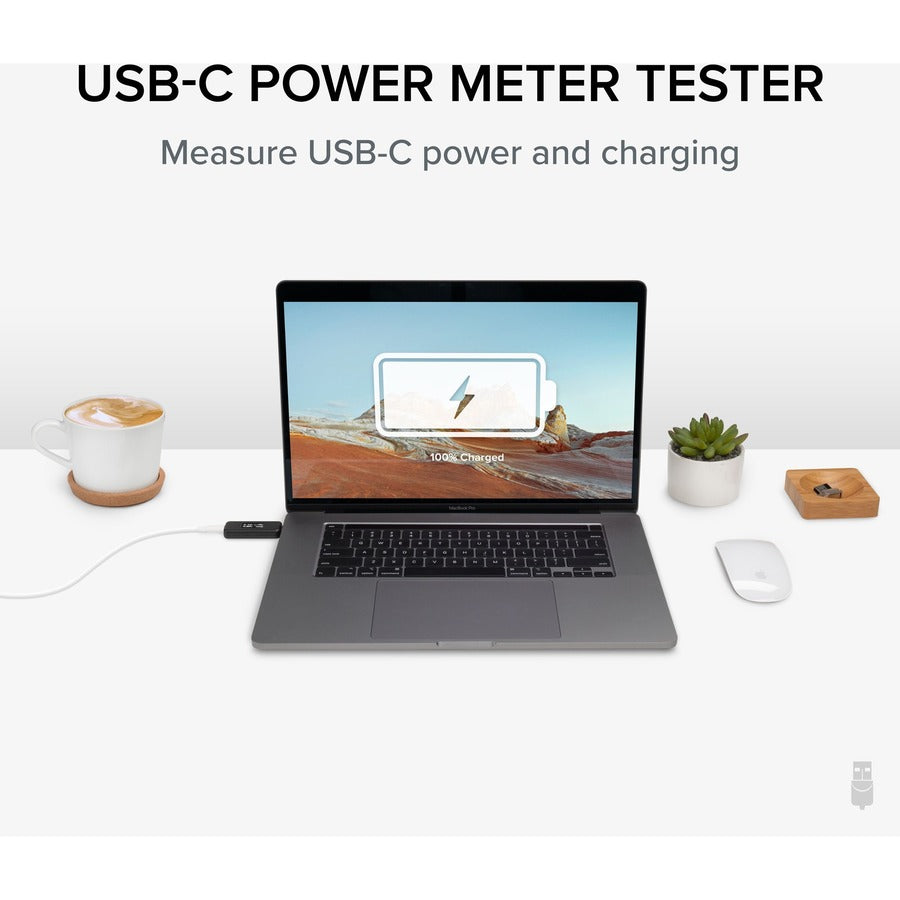 Plugable USB-C Voltage and Amperage Meter USBC-VAMETER for Power Monitoring
