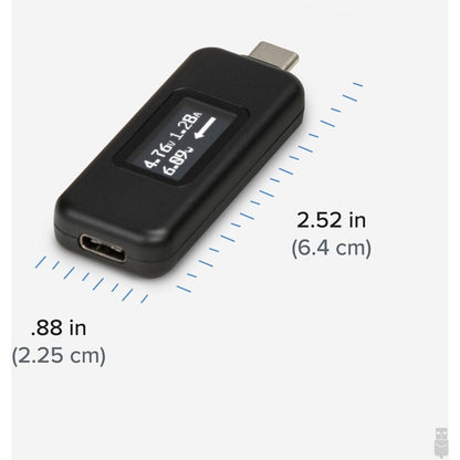Plugable USB-C Voltage and Amperage Meter USBC-VAMETER for Power Monitoring