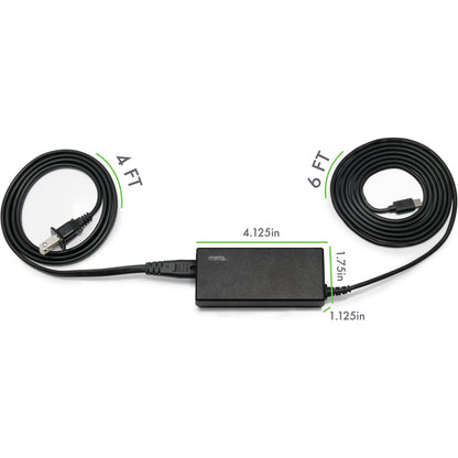 Plugable Technologies USB-C Power Delivery 60W Charger - Compact and Fast Charging for Laptops, Tablets, and Phones