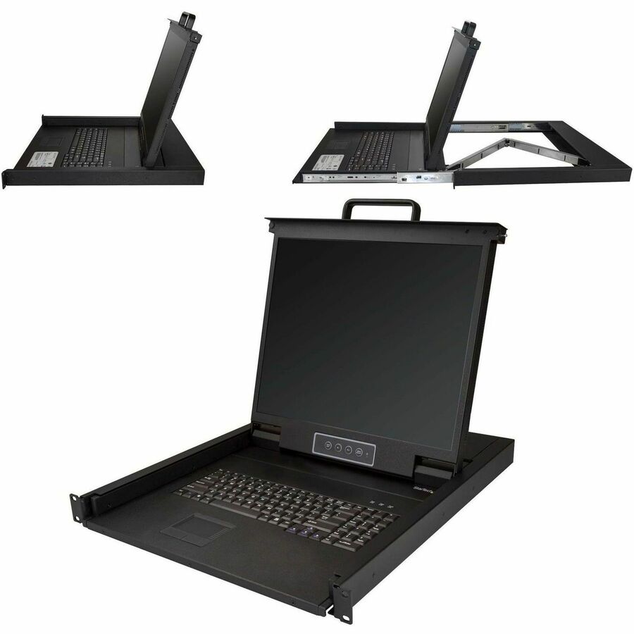 StarTech.com RKCONS1901 1U 19-Inch LCD Rackmount KVM Console with VGA and TouchPad