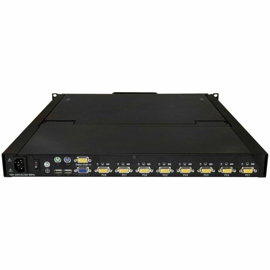StarTech.com 8 Port Rackmount KVM Console with 19-Inch LCD - VGA & USB Support - Model RKCONS1908K