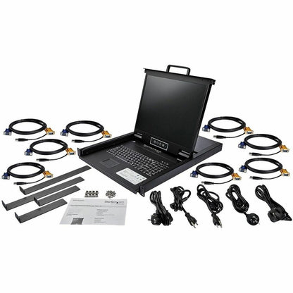 StarTech.com 8 Port Rackmount KVM Console with 19-Inch LCD - VGA & USB Support - Model RKCONS1908K