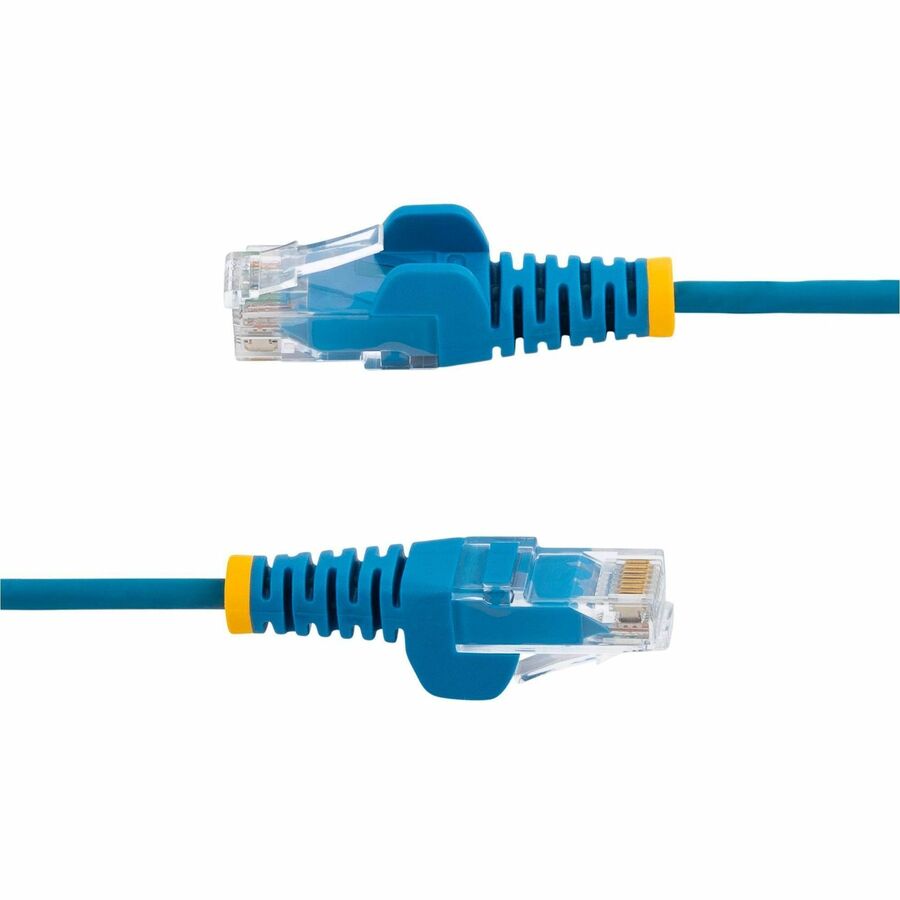 StarTech.com 3 ft Cat6 Patch Network Cable - Slim Blue Ethernet Cord with Snagless RJ45 Connectors