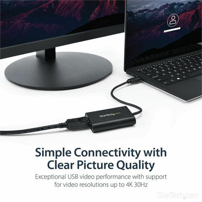 StarTech.com USB 3.0 to DisplayPort Adapter - 4K 30Hz External Video Converter for Windows