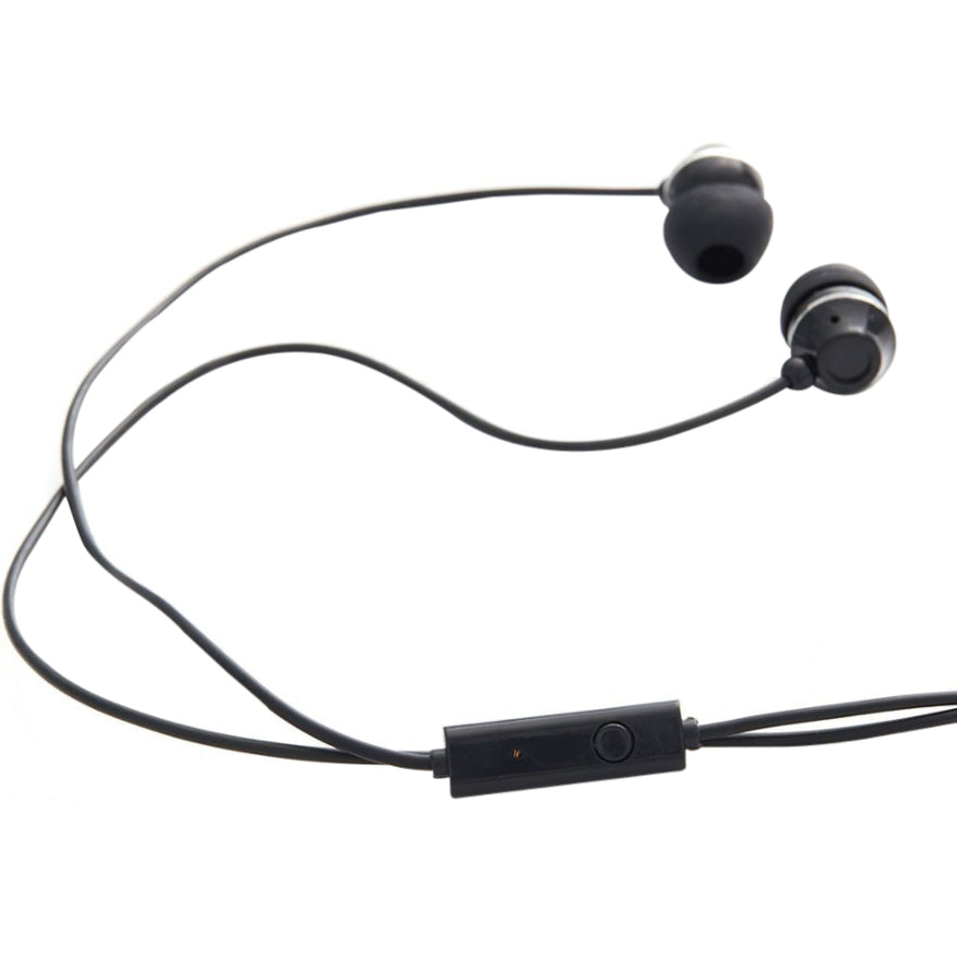 Verbatim Stereo Earphones with Microphone – In-Ear Binaural Earbud Headphones with 3.5mm Jack