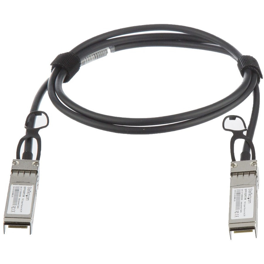 StarTech.com SFP+ Direct Attach Cable - 1 Meter (3.3 ft) MSA Compliant Copper Twinax for 10GbE Networks