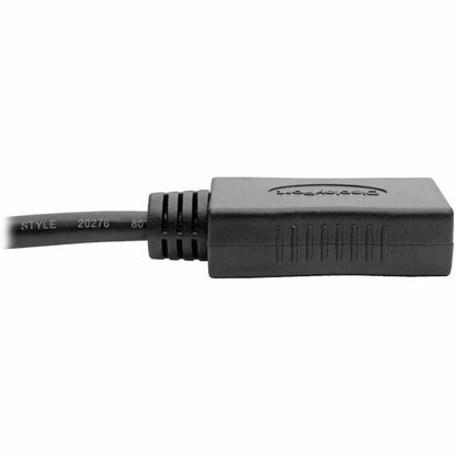 Eaton Tripp Lite Series Mini DisplayPort to DisplayPort Adapter - 4K UHD Support, 6-inch Black (Part P139-06N-DP4K6B)