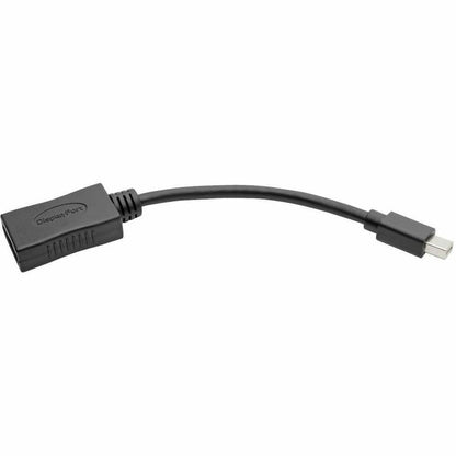 Eaton Tripp Lite Series Mini DisplayPort to DisplayPort Adapter - 4K UHD Support, 6-inch Black (Part P139-06N-DP4K6B)
