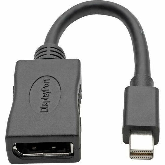 Eaton Tripp Lite Series Mini DisplayPort to DisplayPort Adapter - 4K UHD Support, 6-inch Black (Part P139-06N-DP4K6B)