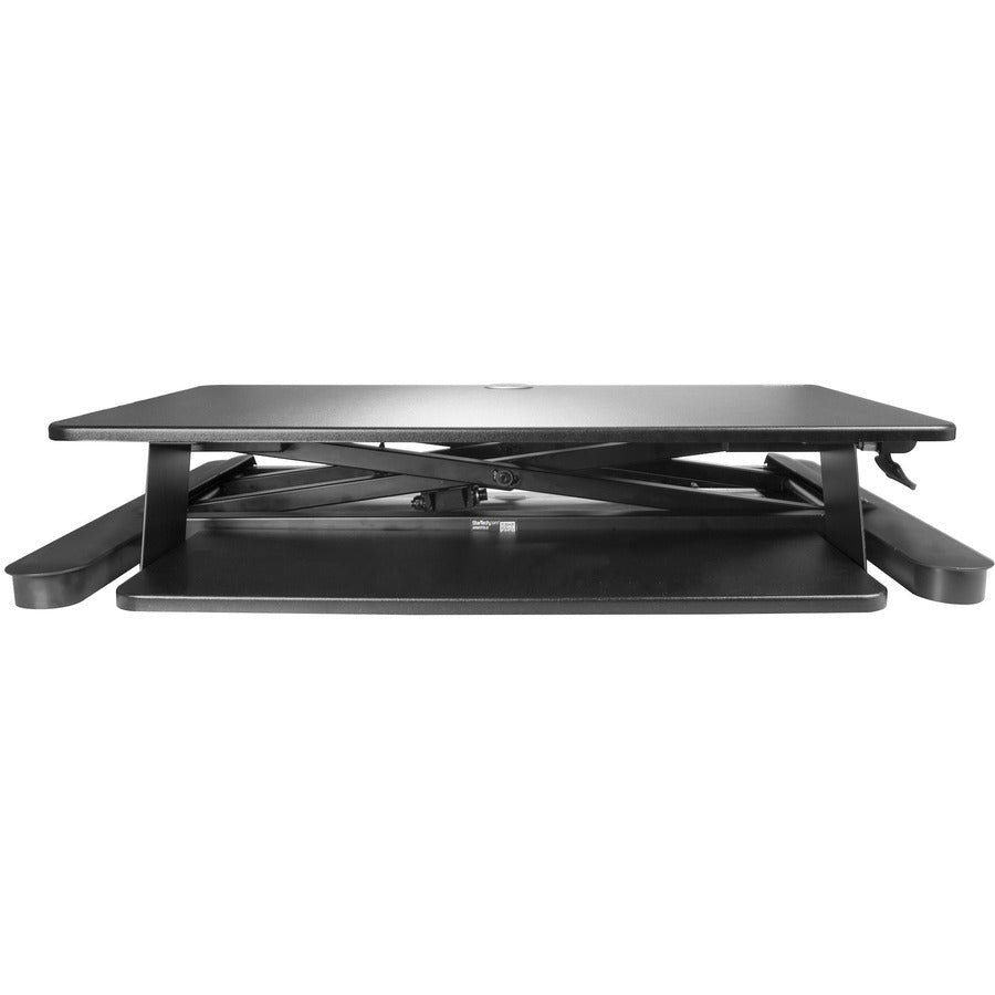 StarTech.com Sit-Stand Desk Converter with Large 35-inch Work Surface and Adjustable Height