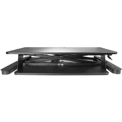 StarTech.com Sit-Stand Desk Converter with Large 35-inch Work Surface and Adjustable Height