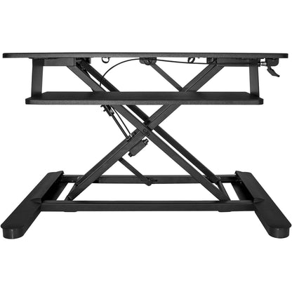 StarTech.com Sit-Stand Desk Converter with Large 35-inch Work Surface and Adjustable Height