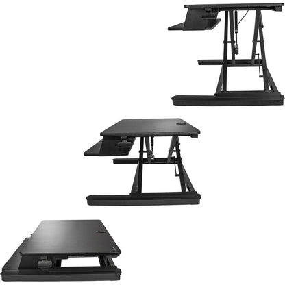 StarTech.com Sit-Stand Desk Converter with Large 35-inch Work Surface and Adjustable Height