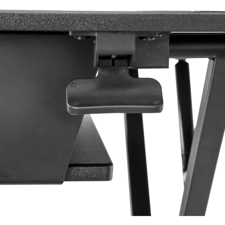 StarTech.com Sit-Stand Desk Converter with Large 35-inch Work Surface and Adjustable Height