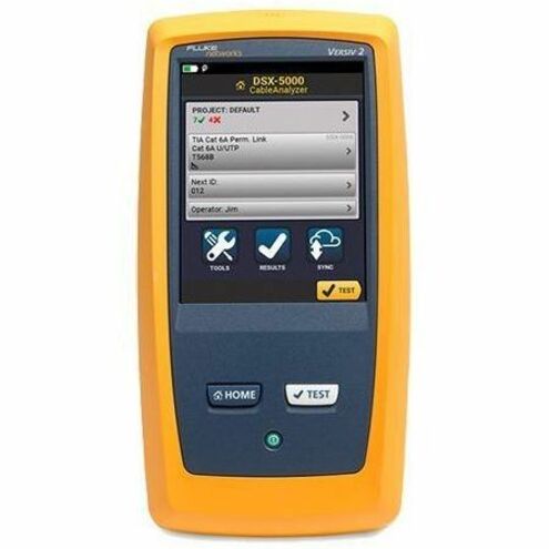 Fluke Networks DSX2-5000 CableAnalyzer for Twisted Pair Testing and Certification