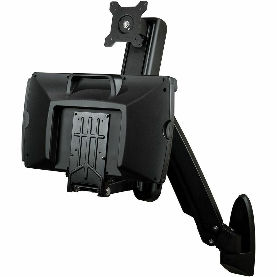 StarTech.com Wall Mount Sit-Stand Desk with Adjustable Monitor & Keyboard Tray - Model WALLSTS1