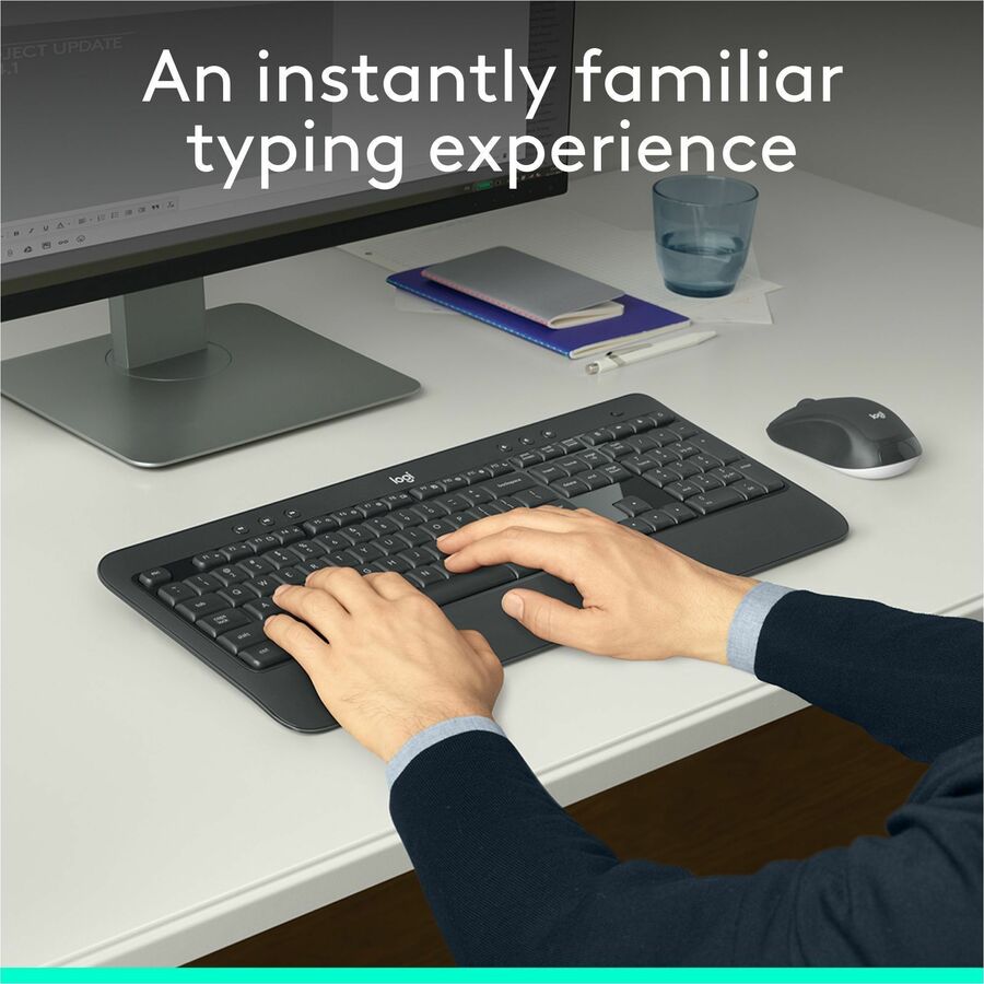 Logitech MK540 Advanced Wireless Keyboard and Mouse Combo for Windows with Unifying Receiver
