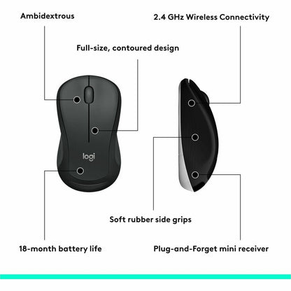 Logitech MK540 Advanced Wireless Keyboard and Mouse Combo for Windows with Unifying Receiver