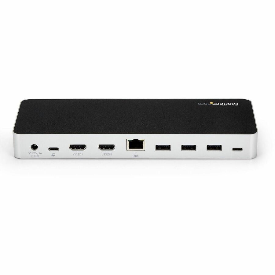 StarTech.com Dual Monitor USB-C Docking Station with 60W Power Delivery - Supports HDMI & DVI Displays for Windows Laptops