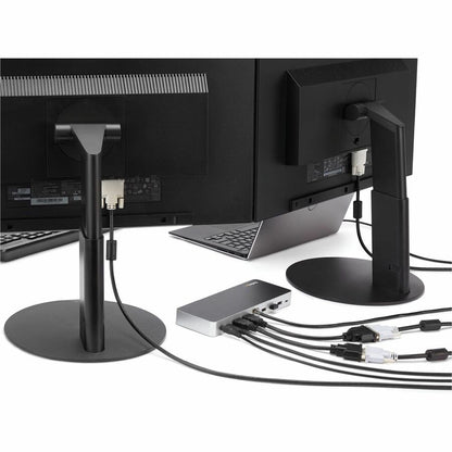 StarTech.com Dual Monitor USB-C Docking Station with 60W Power Delivery - Supports HDMI & DVI Displays for Windows Laptops