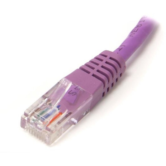 StarTech.com 6 ft Purple Molded Cat5e UTP Patch Cable with Power-over-Ethernet Support
