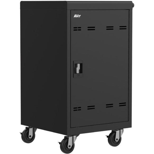 AVer AVerCharge B30 30-Device Classroom Charging Cart with Locking Casters and Cable Management