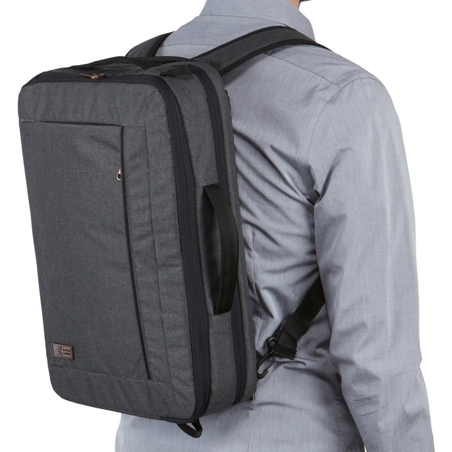 Case Logic Era ERACV-116 15.6-Inch 2-in-1 Backpack and Briefcase for Laptops and Tablets in Obsidian