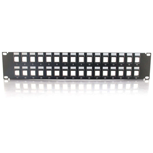C2G 32-Port Blank Keystone/Multimedia Patch Panel - Legrand Group Part 03860